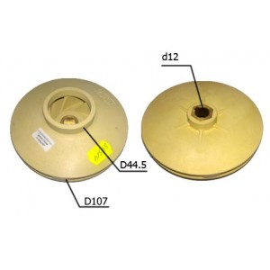 Крыльчатка на циркуляционные насосы (107*12) PL