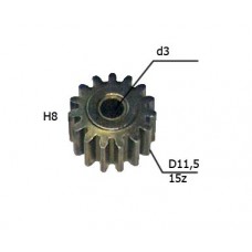 Шестерни ответные двигателя шуруповерта (d-3; d-11; h-8; 15зубов